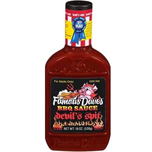 Famous Daves Devils Spit BBQ Sauce, 19 Ounce, Pack of 6