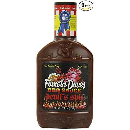 Famous Daves Bbq Sauce, Devils Spit 19 Oz Pack Of 3 Famous Daves Bbq Sauce, Devils Spit 19 Oz Pack Of 3