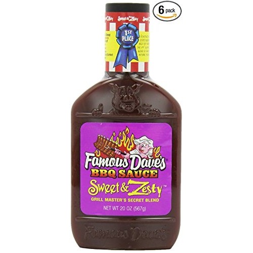 Famous Daves Bbq Sauce Variety Bundle, 19 Oz Pack Of 4 Includ