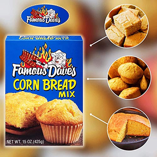 Famous Daves Corn Bread Mix, 15 Ounce, Pack Of 4
