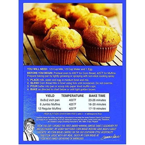 Famous Daves Corn Bread Mix, 15 Ounce, Pack Of 4
