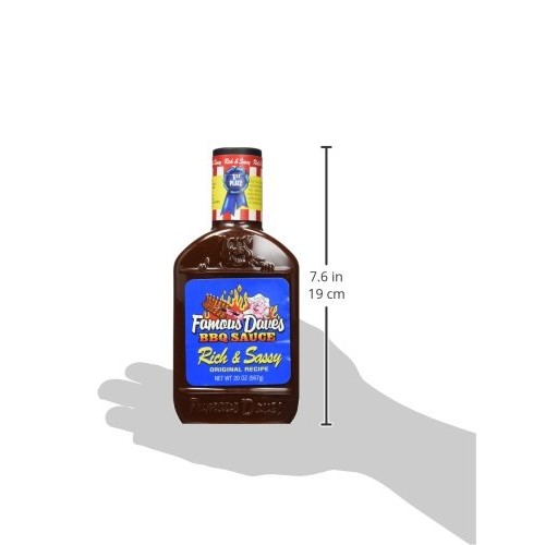 Famous Daves Bbq Sauce, Rich &Amp; Sassy, Original Recipe,20 Oz, P