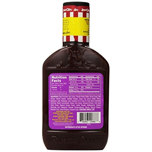 Famous Daves Sweet and Zesty BBQ Sauce, 20 oz