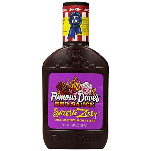 Famous Daves Sweet and Zesty BBQ Sauce, 20 oz