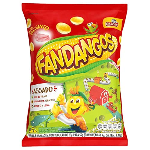 Fandangos Corn Chips Ham Flavor - 44 G 1.55 Oz - Made In Brazi