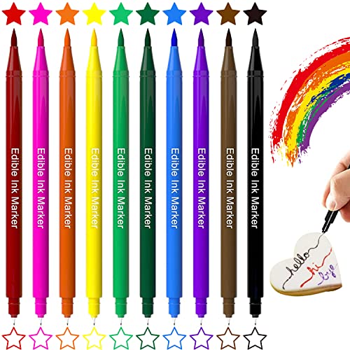 Fanika Edible Markers for Cookies Decorating, Ultra Fine Tip Foo...