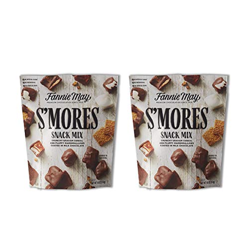 Fannie May Smores Snack Mix, Milk Chocolate Covered Mini Marshm Fannie May Smores Snack Mix, Milk Chocolate Covered Mini Marshm