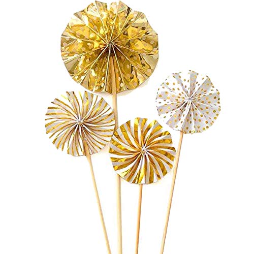 Fantasyon 24 Pcs Happy Birthday Cake Toppers Set, Cake Candles T