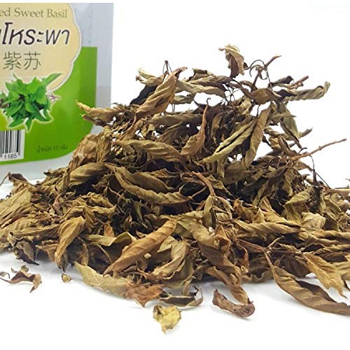 Dry Sweet Basil Leaves, Thai Sweet Basil, Thai Cuisine, Asian Fo