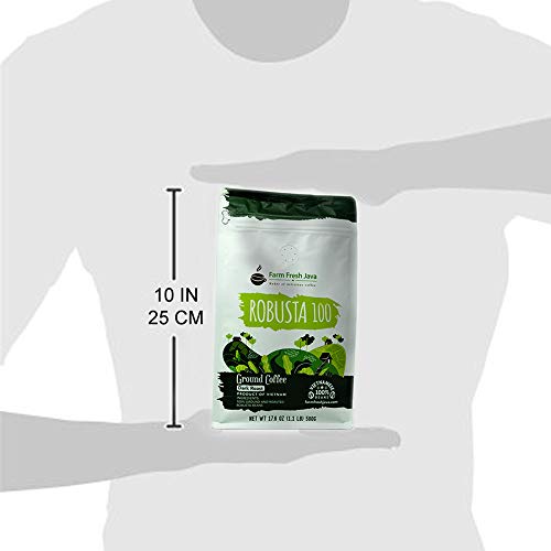 Farm Fresh Java Very Strong Coffee, Robusta Bean Coffee, Energy