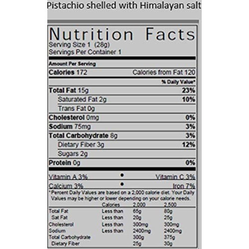 California Pistachio Kernels With Pink Himalayan Salt 1 Lb She