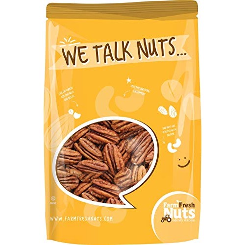 Whole, Shelled &Amp; Dry Roasted Georgia Pecans Salted With Pink Him