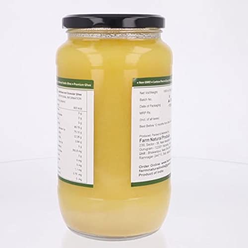 Farm Naturelle -A2 Cow Ghee Frgrass Fed Desi Sahiwal Cows Milk