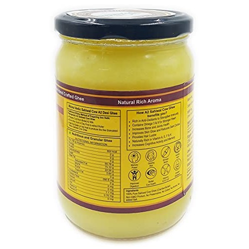 Farm Naturelle -A2 Cow Ghee Frgrass Fed Desi Sahiwal Cows Milk