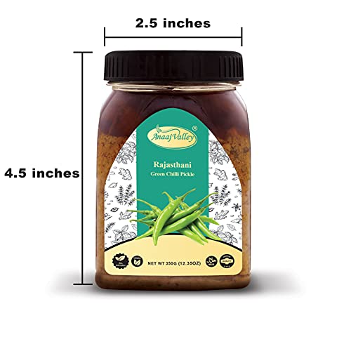 Anaaj Valley Green Chilli Pickle - Green Chilli Pickle Hot Acha