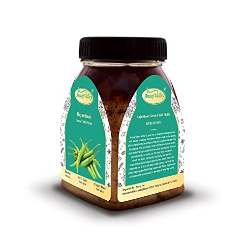 Anaaj Valley Green Chilli Pickle - Green Chilli Pickle Hot Acha