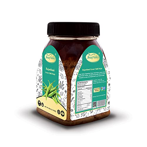 Anaaj Valley Green Chilli Pickle - Green Chilli Pickle Hot Acha