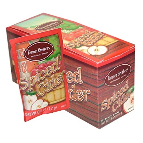 Farmer Brothers Instant Apple Spiced Cider Packets, 25 Packets P...