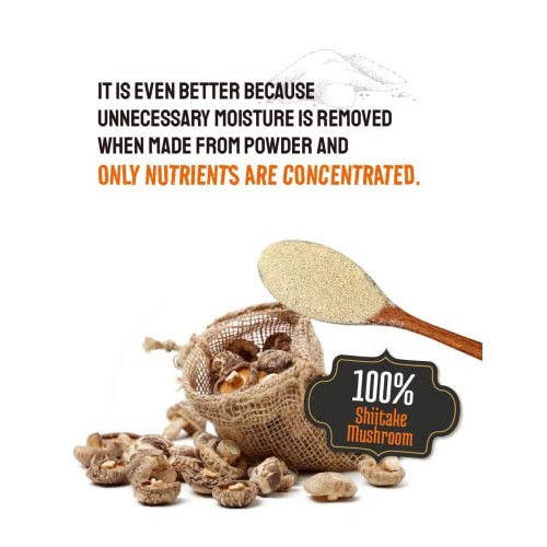 [ 3.53 Oz ] Pure Shiitake Mushroom powder Umami Seasoning Savory...