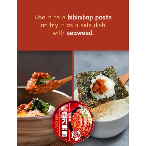 Korean Kimchi Stir-fried in Buldak Sauce 5.64oz x 2, Gochujang P...