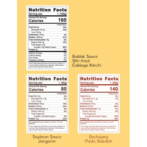 Korean Kimchi Stir-fried in Buldak Sauce 5.64oz x 2, Gochujang P...