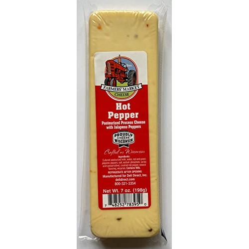 Farmers Market Hot Pepper Cheese Block 7oz.