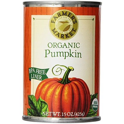 Farmers Market Foods, Organic Canned Pumpkin, 15 Ounce