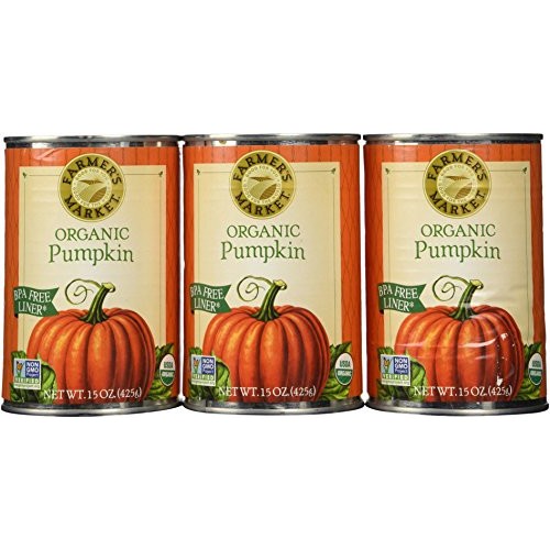 Farmers Market Pumpkin Puree 100% Organic 3X15Oz