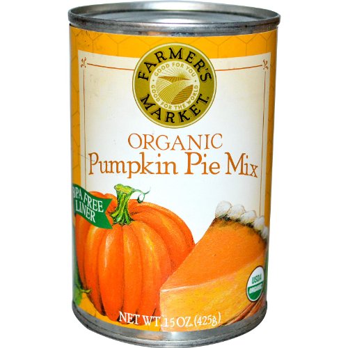 Farmers Market Foods Canned Organic Pumpkin Pie Filling Puree M