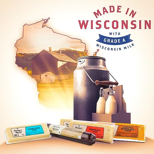 Farmers Market, Wisconsin Cheese Pounder Set, Sharp Cheddar, Smo...