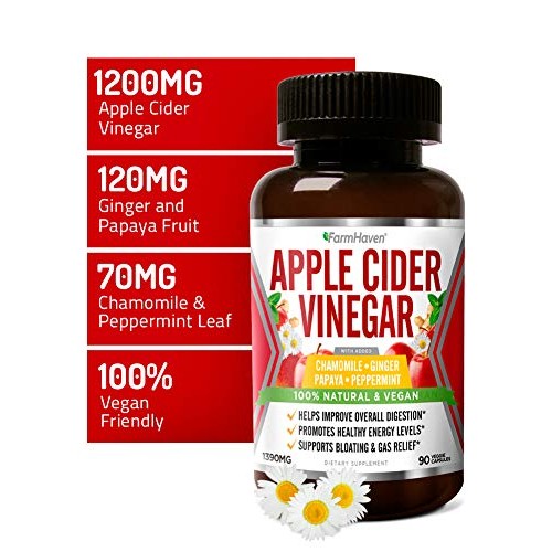 Apple Cider Vinegar Capsules With Ginger, Papaya &Amp; Chamomile | 1