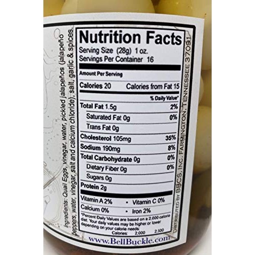 Pickled Quail Eggs Spicy - 16 Ounce Jar