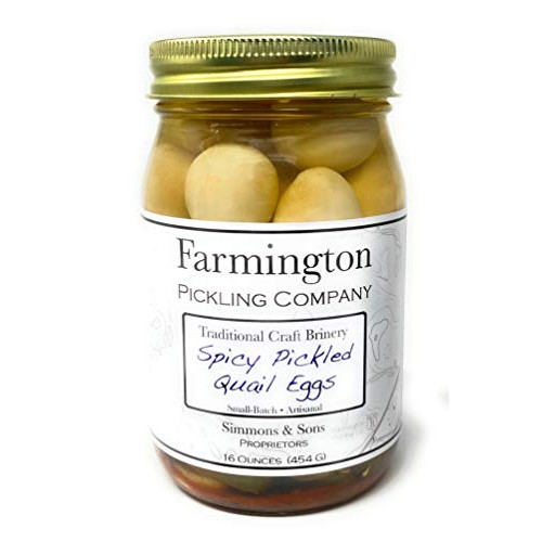 Pickled Quail Eggs Spicy - 16 Ounce Jar