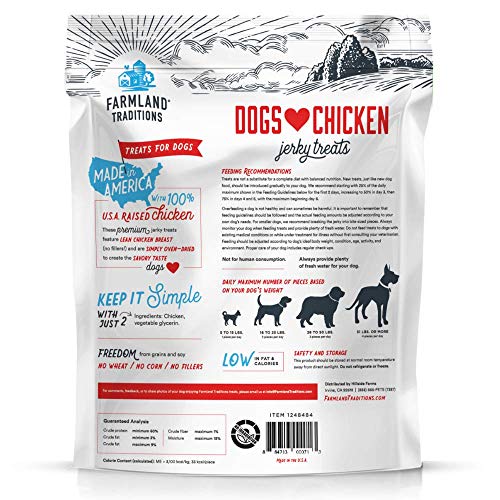 Farmland Traditions Usa Made Chicken Jerky Dog Treats, 3 Lb.