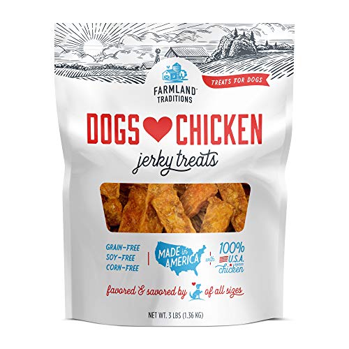 Farmland Traditions Usa Made Chicken Jerky Dog Treats, 3 Lb.