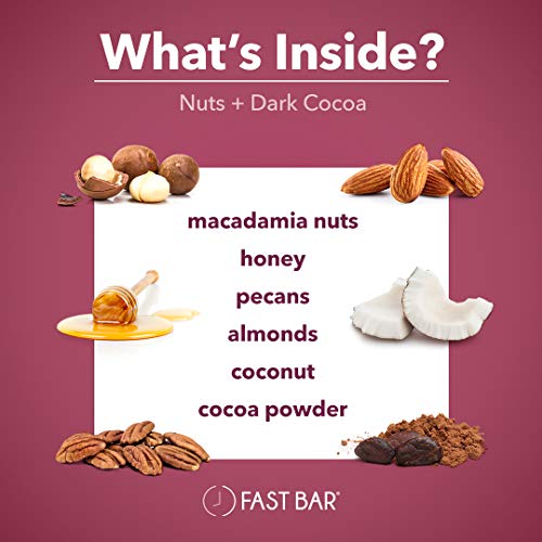 Fast Bar, Nuts &Amp; Dark Cocoa, Gluten Free, Plant Based Protein Ba