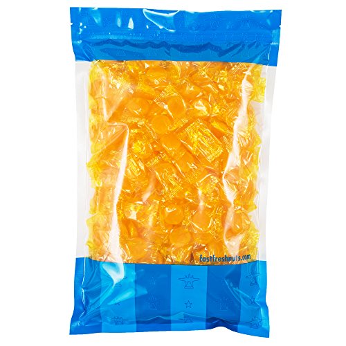 Bulk Butterscotch Disc Candy - 5 Lbs In A Resealable Bomber Bag
