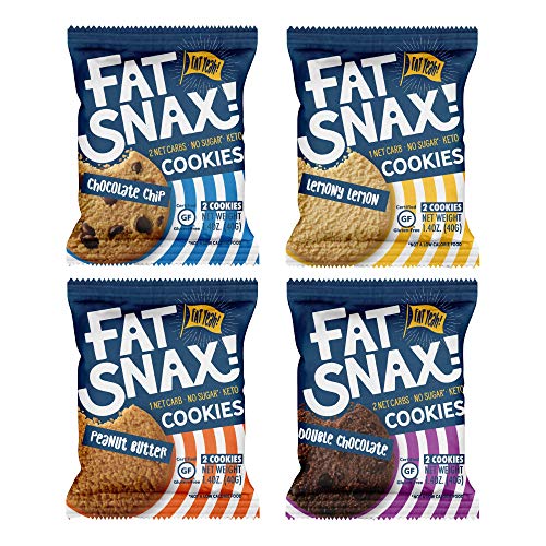 Fat Snax Keto Cookies - Low Carb And Sugar Free Keto Snacks Var