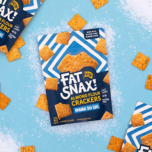 Fat Snax Almond Flour Crackers - Low-Carb And Gluten-Free Keto C
