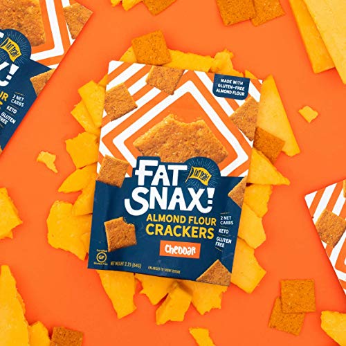 Fat Snax Almond Flour Crackers - Low-Carb And Gluten-Free Keto C