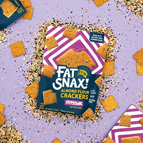 Fat Snax Almond Flour Crackers - Low-Carb And Gluten-Free Keto C