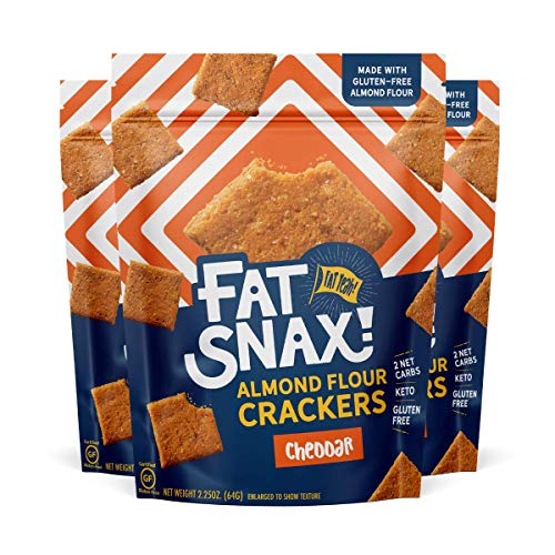 Fat Snax Almond Flour Crackers - Low-Carb And Gluten-Free Keto C