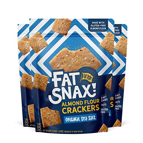 Fat Snax Almond Flour Gluten-Free Crackers - Low-Carb Keto Crack