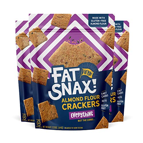 Fat Snax Almond Flour Keto Crackers - Low-Carb And Gluten-Free K