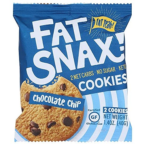 Fat Snax, Cookies Keto Chocolate Chip, 1.4 Ounce