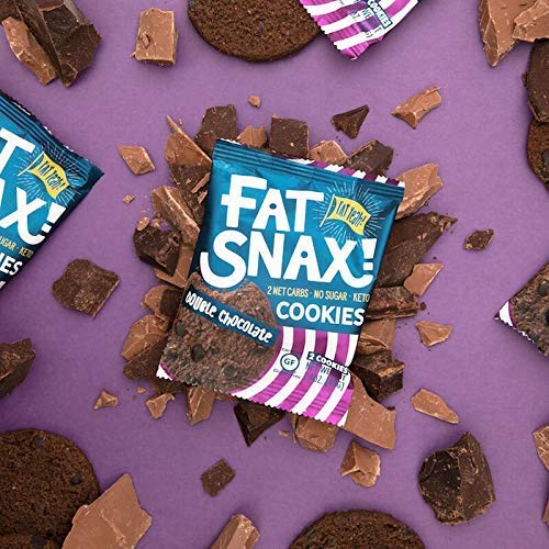 Fat Snax Cookies - Low Carb, Keto, And Sugar Free Double Chocol