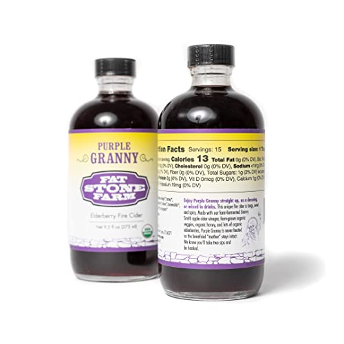 Fat Stone Farm Purple Granny - Organic Elderberry Fire Cider 2x ...