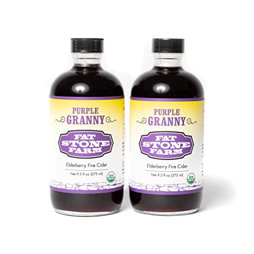 Fat Stone Farm Purple Granny - Organic Elderberry Fire Cider 2x ...