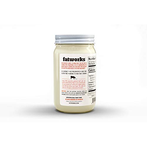 Fatworks 100% Grass Fed &Amp; Grass Finished, Pasture Raised Beef Ta