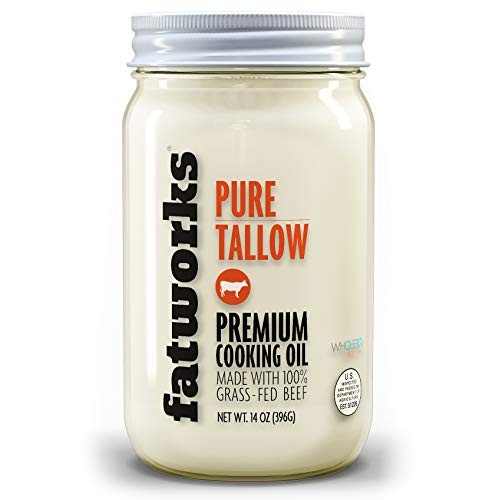 Fatworks Premium Grass Fed Pasture Raised Beef Tallow, Artisanal Fatworks Premium Grass Fed Pasture Raised Beef Tallow, Artisanal
